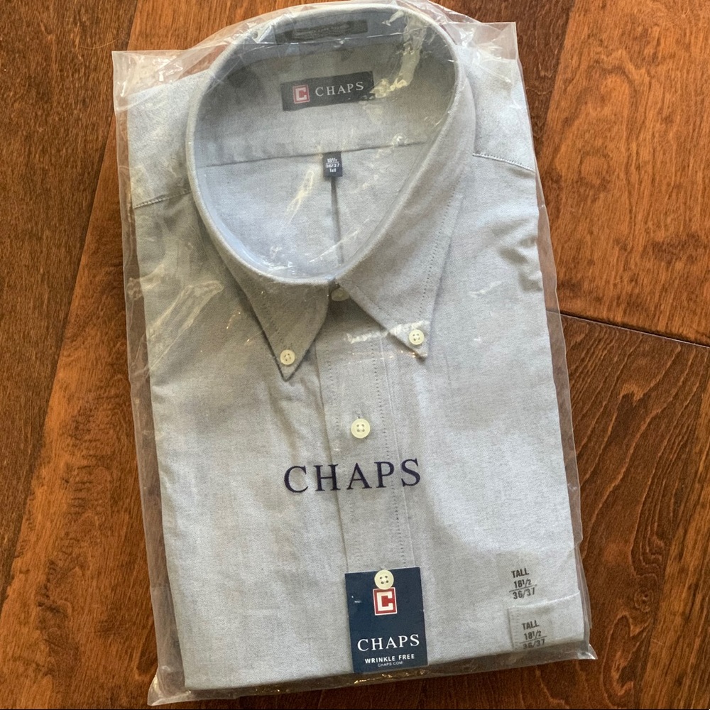 Chaps Long-sleeved Wrinkle Free Oxford